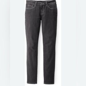 PrAna Charcoal Gray Organic Cotton Stretch Jeans 12/31 Slim Straight Soft Denim
